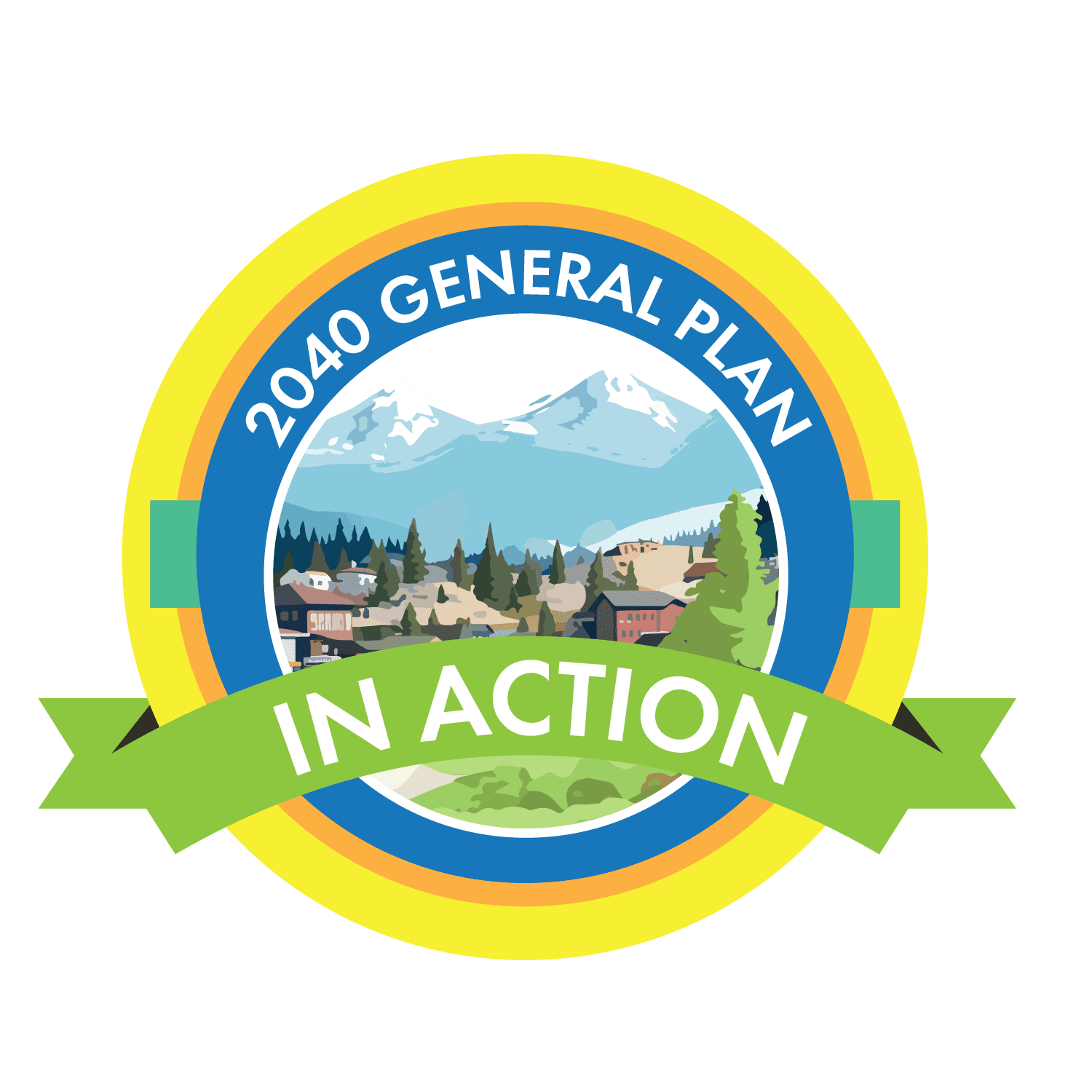 2040 General plan in action badge
